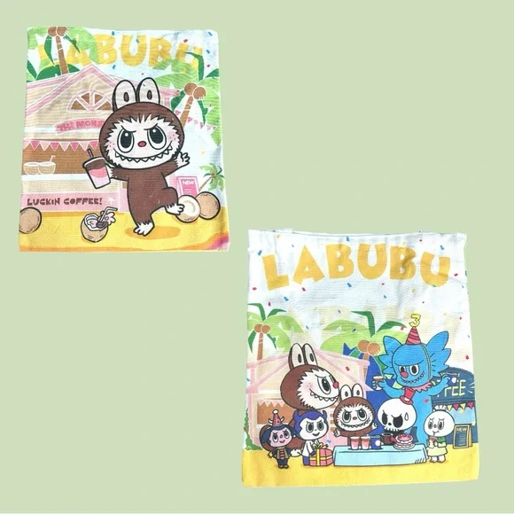 LABUBU Party Time Double Sided Tote Bag with Free Gift THE MONSTERS - Picture 3 of 5